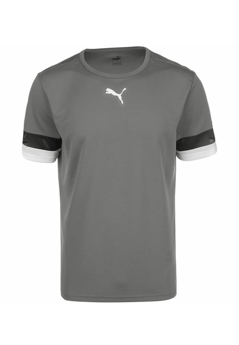 Puma - TEAMRISE - Sports T-shirt - grauschwarzweiss, Enlarge