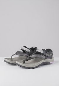 Keen TERRADORA II TOE POST - T-bar sandals - dark grey/dawn pink