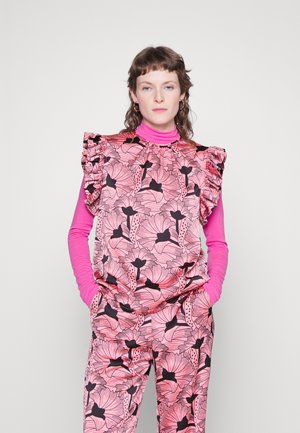 Stella Nova BOLETTE - Μπλουζάκι με στάμπα - black/pink