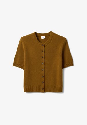 Stefanel, CREW-NECK CARDIGAN, REGULAR FIT. - Cardigan - light brown