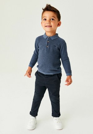 LONG SLEEVE PLAIN (3MTHS-7YRS) - Polo - navy blue
