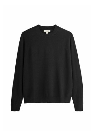 PLAIN FIT - REGULAR FIT SIGNATURE CREW - Strickpullover - black