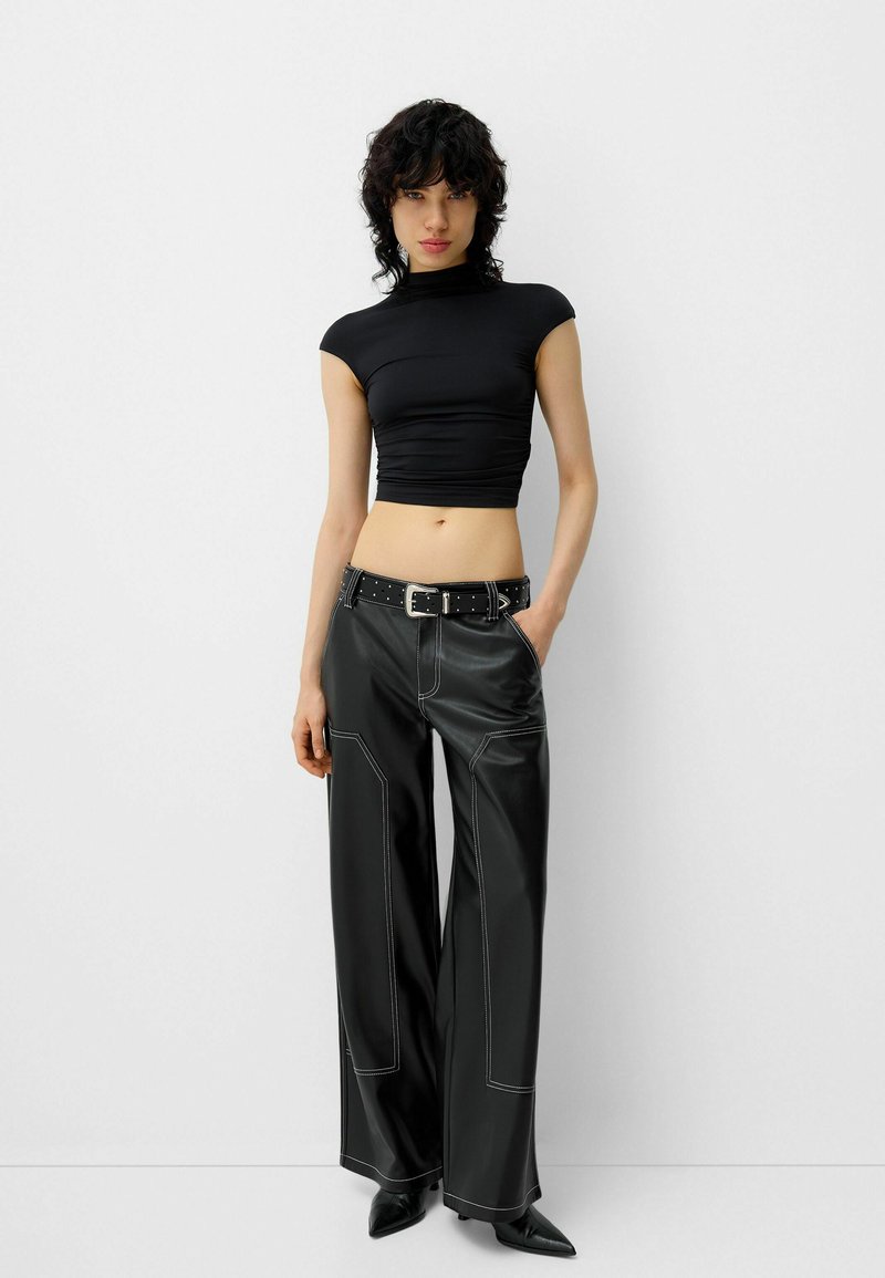 Bershka Broek zwart Bershka Broek zwart