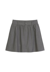 PINSTRIPE - Mini skirt - medium grey multi