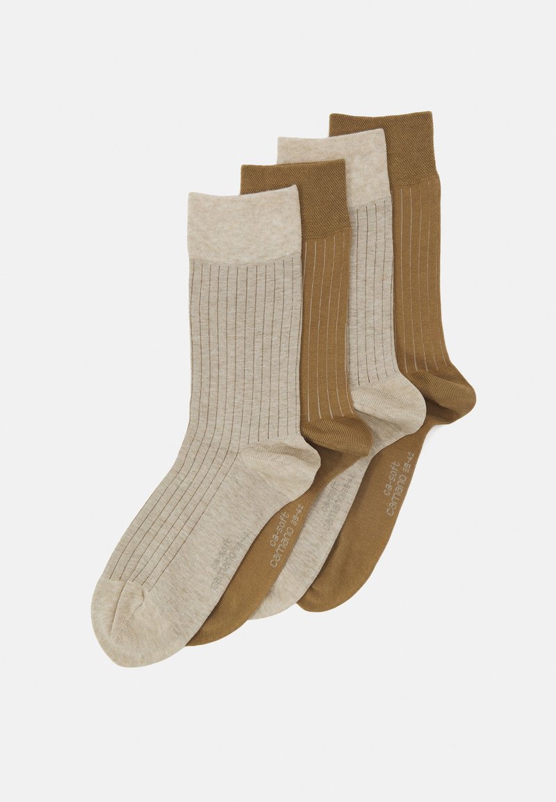 camano - ONLINE MEN SHADOW STRIPES SOCKS 4 PACK - Sukat - petrified oak, Suurenna