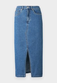 ONLSIRI FRONT SLIT SKIRT - Fustă denim - medium blue denim