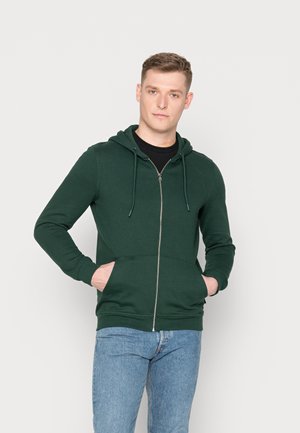 Tröja med dragkedja - green