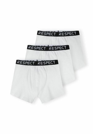 3 PACK WITH LOGO WAISTBAND - Úzké boxerky - white