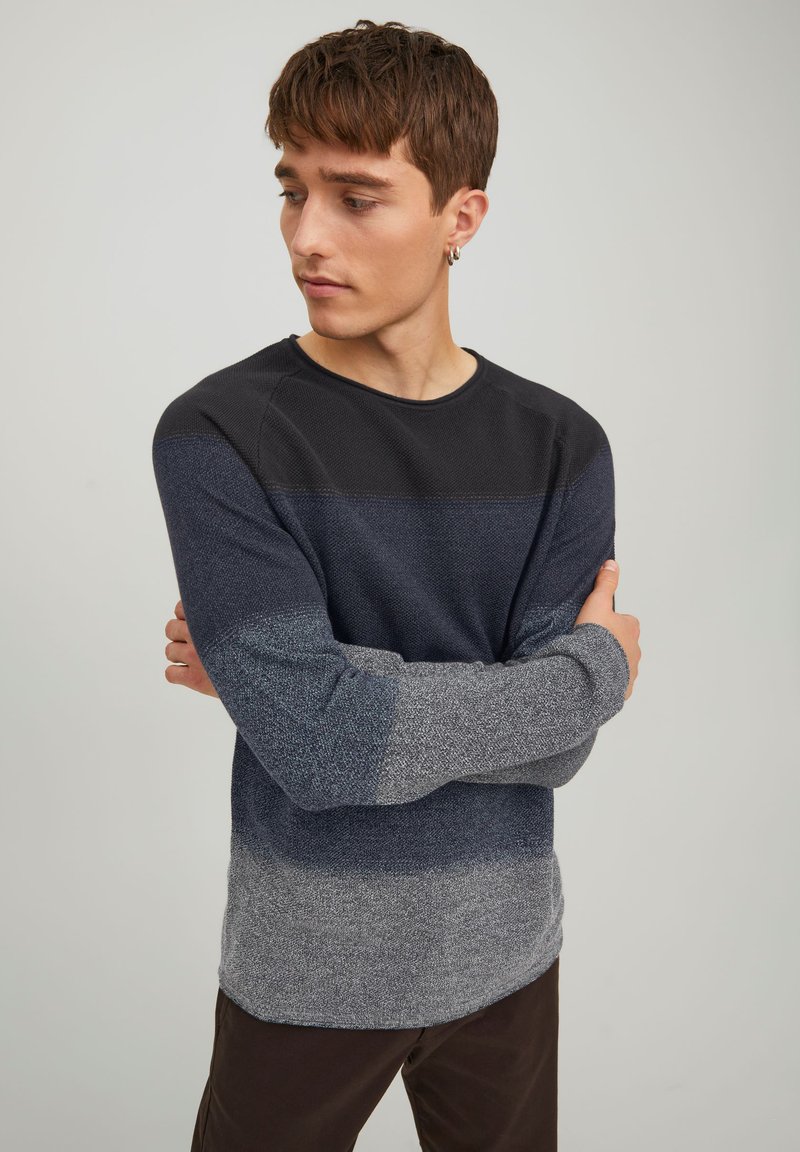 Jack Jones JJEHILL CREW NECK Strickpullover navy blazer