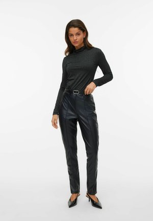 VMLAVA - Pikkade varrukatega topp - black