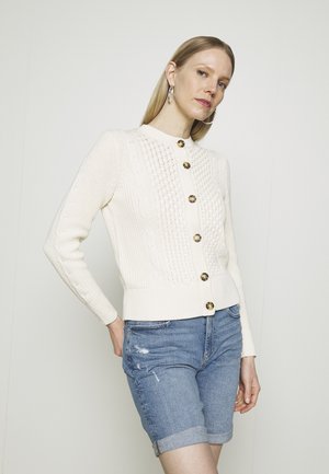 CUTE CABLE CARDI - Chaqueta de punto - beige