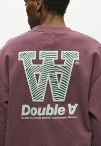 DOUBLE A BY W.W. CREW NECK AANEUE - Mikina - decadent chocolate