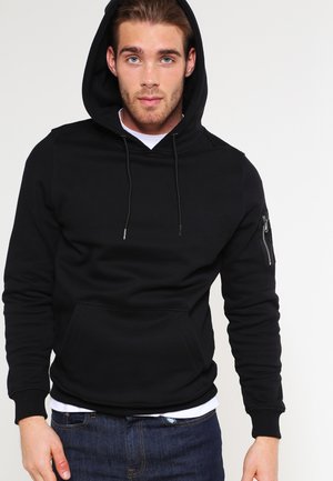 SWEAT BOMBER HOODY - Džemperis ar kapuci - black