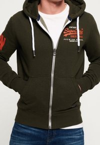 Superdry & Co Felpa con zip - green
