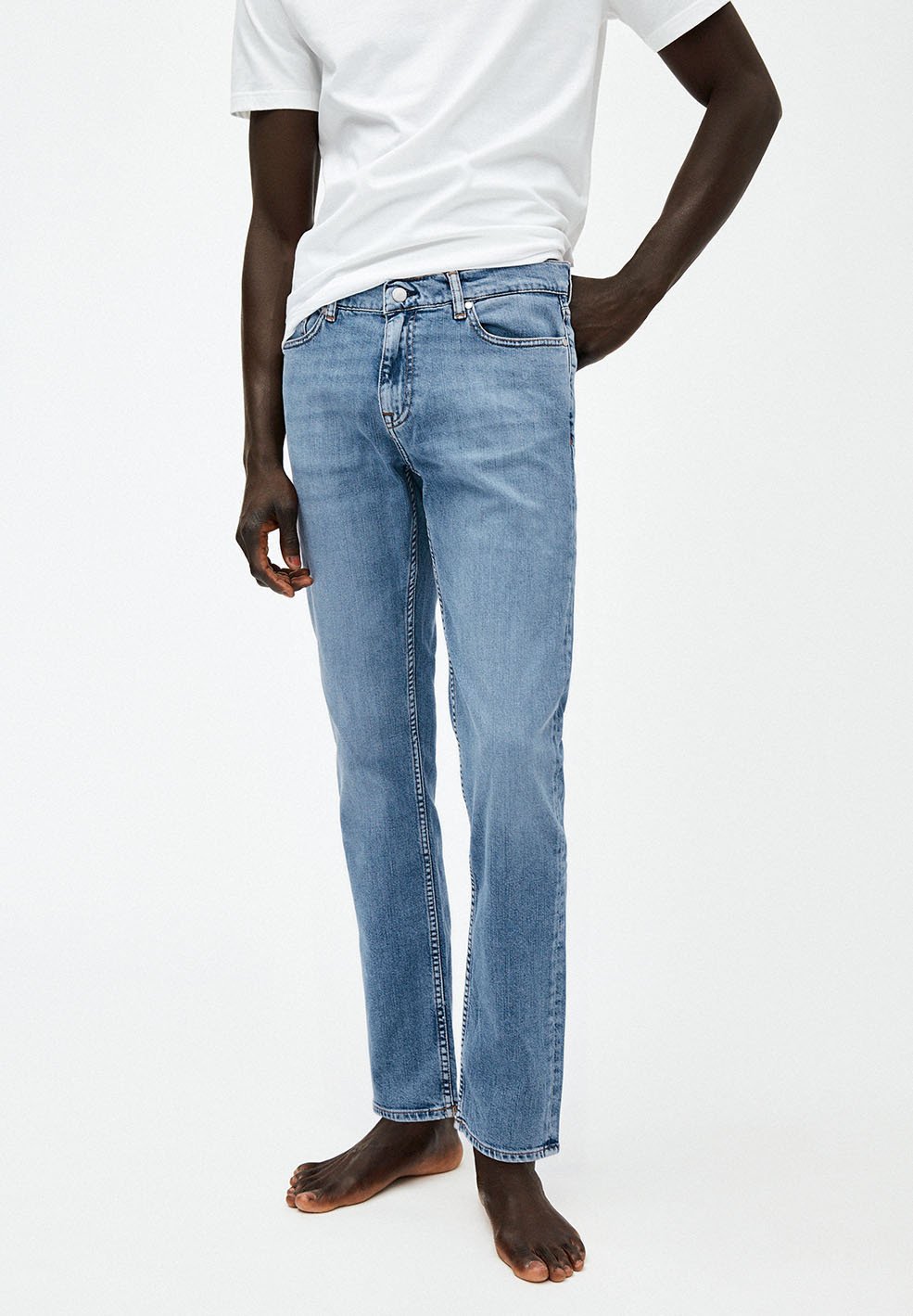 ARMEDANGELS IAAN - Slim fit jeans - light stone wash/Grijs - Zalando.nl