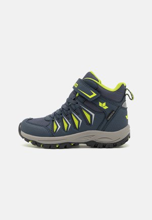 LICO, SINES - Lace-up ankle boots - navy/lemon