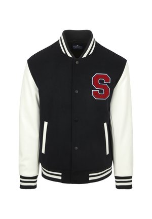 STEPPIN OUT VARSITY EMBROIDERY - Sweater met rits - navy