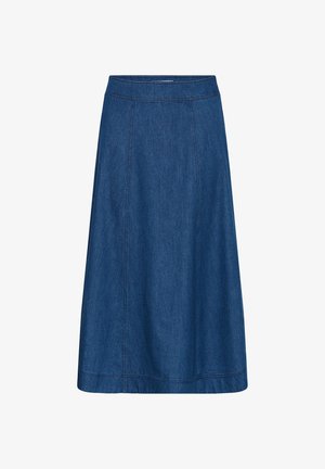 Part Two, RACHIDAPW - Falda acampanada - medium dark blue denim