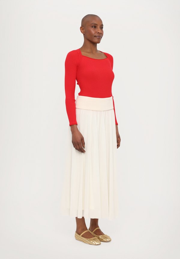 FOLCO - Maxi skirt - bianco2