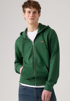THE ORIGINAL - Tröja med dragkedja - dark green