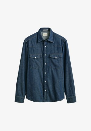GANT, GANT DENIM RODEO SHIRT - Hemd - dark indigo