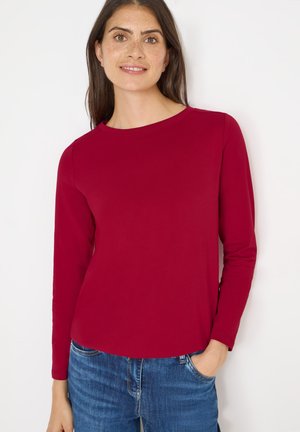 IN UNIFARBE - Longsleeve - rot