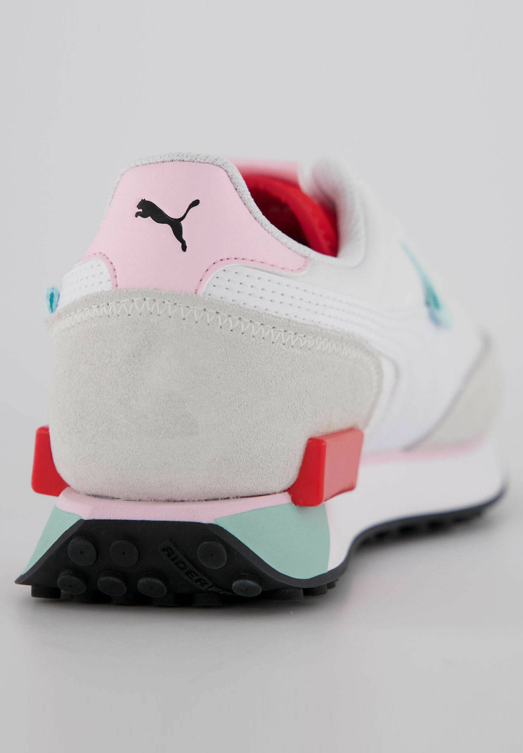Puma FUTURE RIDER NEON PLAY - Zapatillas - weiss / rot/blanco - Zalando.es