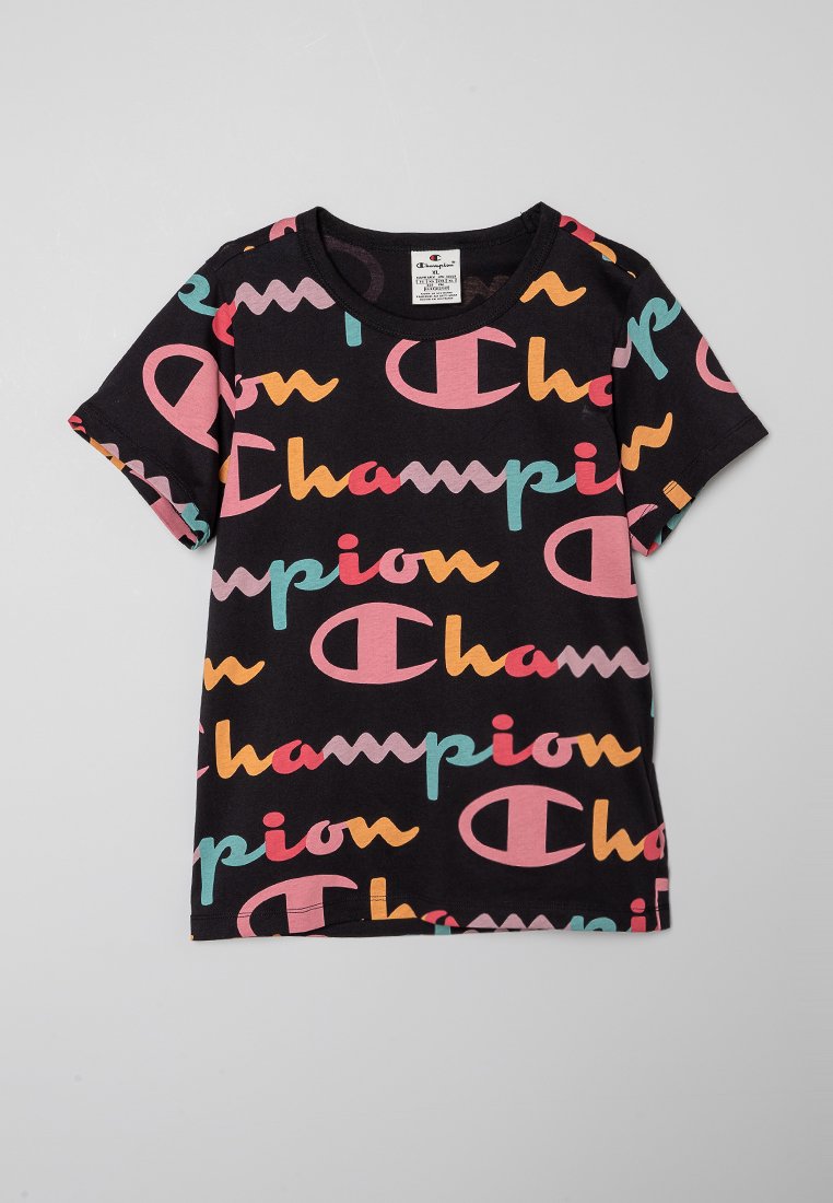 Champion T-shirt print zwart Champion T-shirt print zwart
