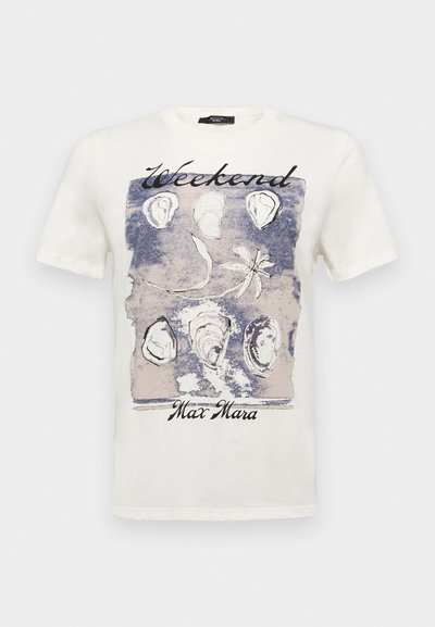 Weekend Max Mara ZIRLO - Print T-shirt - ecru