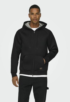 ONSBOBBEY - Felpa con zip - black