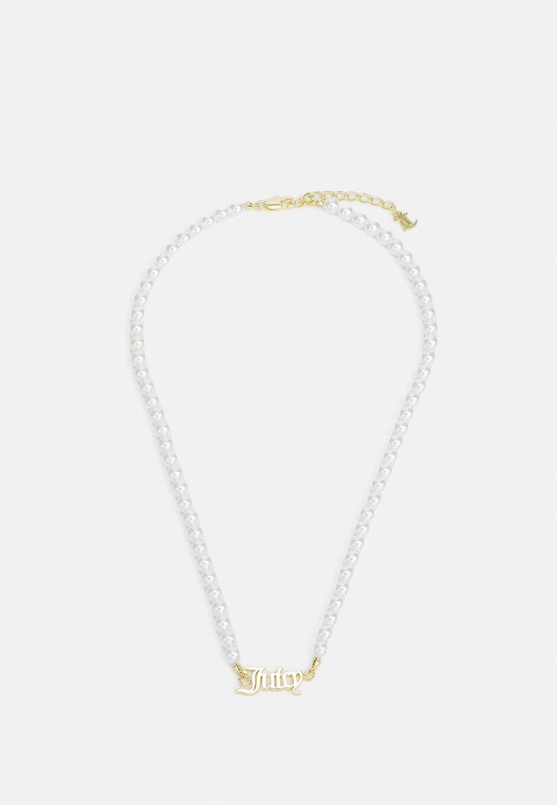 Juicy Couture NECKLACE - Ogrlica - white/gold-coloured