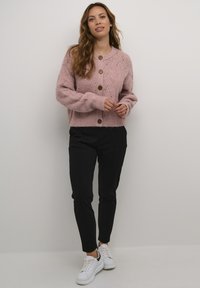 Culture KIMMY  - Adīta jaka - pale mauve melange
