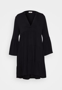 JDY JDYSTARR LIFE V NECK SHORT DRESS - Denné šaty - black