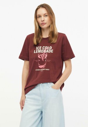s.Oliver, T-SHIRT - T-shirt imprimé - bordeaux