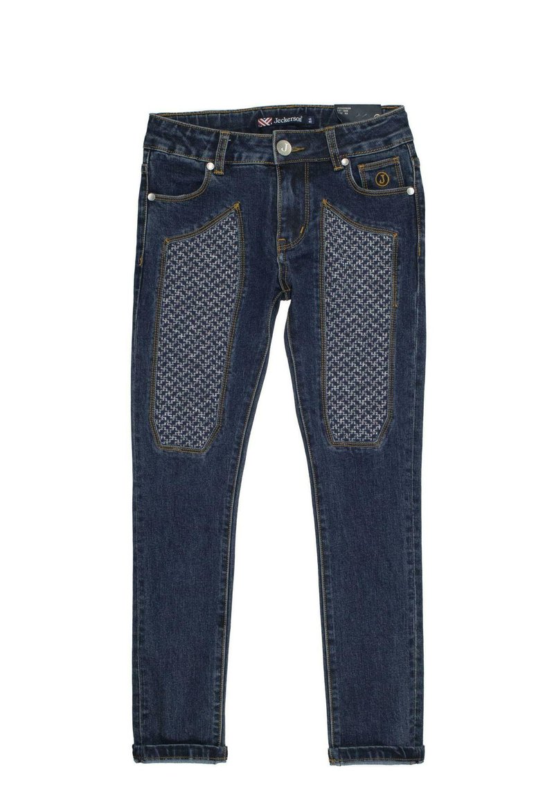 JECKERSON Mens Slim Fit Casual Trousers W33 L33 Blue