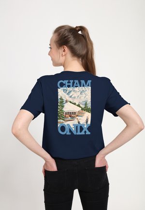CHAMONIX-MONT GRAPHIC - T-shirts print - navy