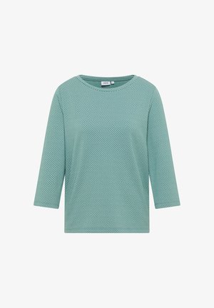 TWO TONE STRUKTUR - T-shirt à manches longues - grün