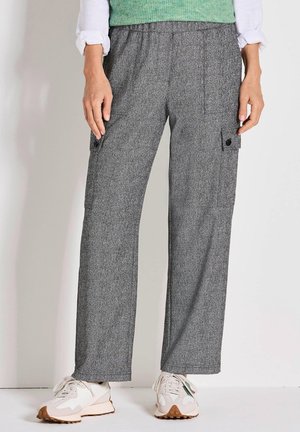 VERA - Cargobroek - black   white