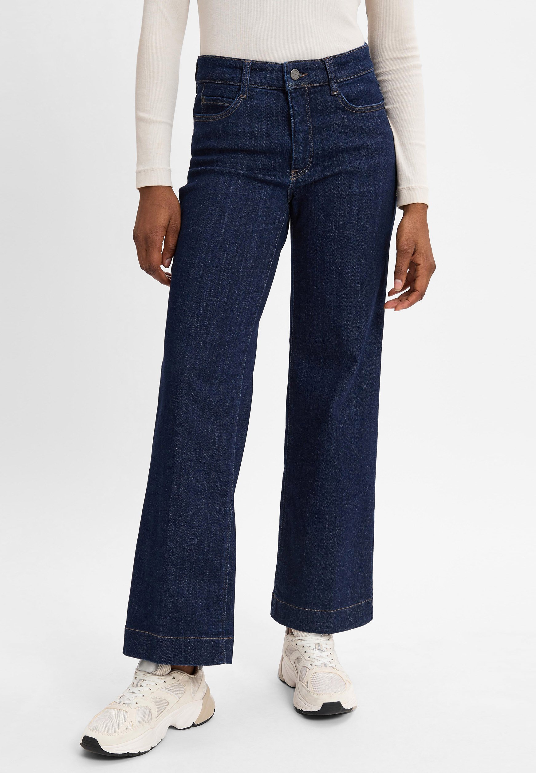 MAC Melanie Cordjeans Jeans Elasticizzati Dritto Gamba Donna