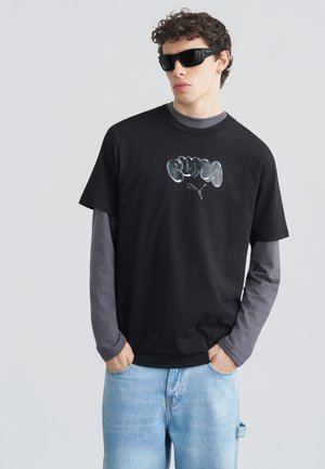 GRAPHIC BALLOON ART RELAXED TEE - Μπλουζάκι με στάμπα - puma black