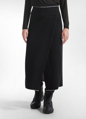 Deha, BI-COLOUR WALLET SKIRT - SKIRT - Maxinederdele - black