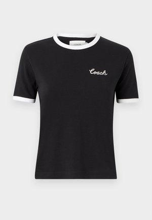 COACH RINGER - T-shirts basic - black
