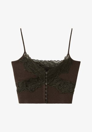 Mango, ADULT - Débardeur - dark brown
