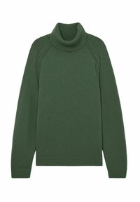 REGULAR FIT STRATUS BLEND RIDGE SEAM ROLL NECK - Pulover - green smoke