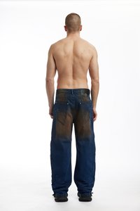 FAVELA CUTLINE UNISEX - Loose-jeans - dark blue