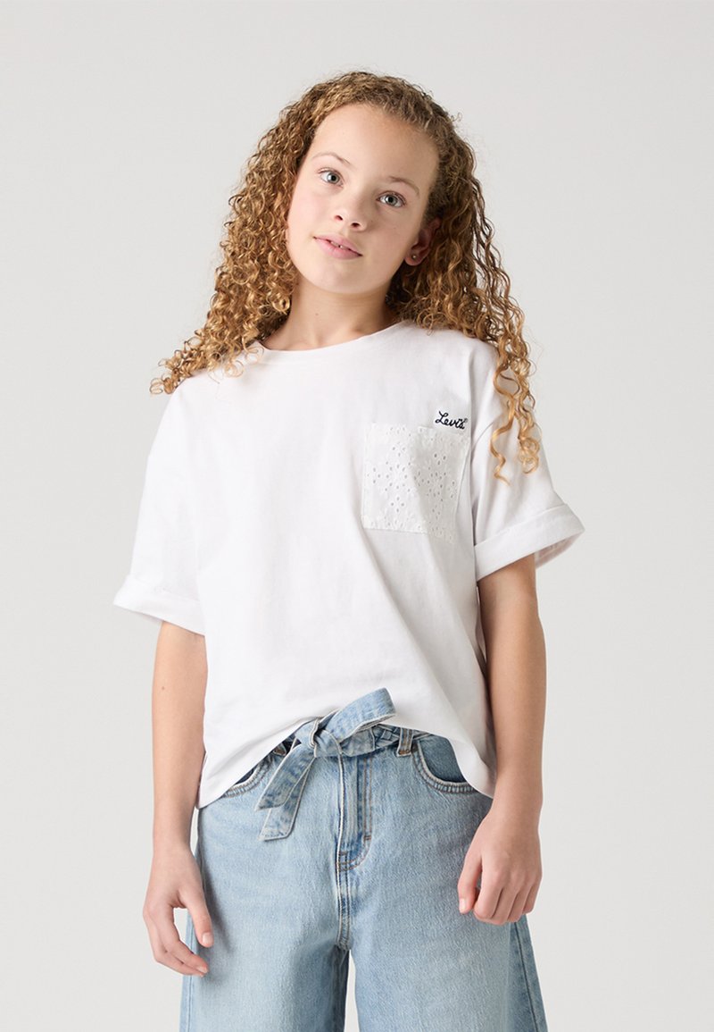 Levi's® - ROLL CUFF MEET AND GREET - T-shirt basique - bright white, Agrandir