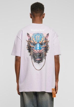 FORGOTTEN FACES ANCIENT TIGER MASK  - T-Shirt print - lilac