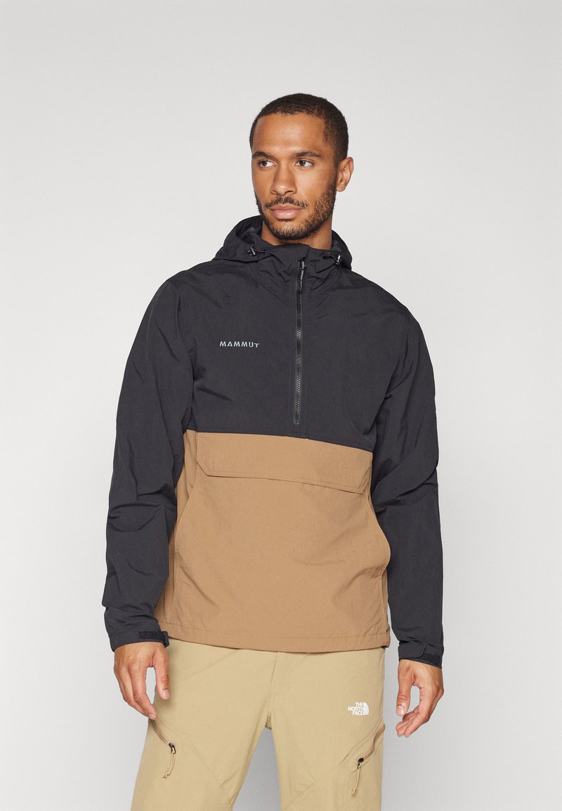 Mammut HIKING HOODED ANORAK - Giacca a vento - dark sand/black