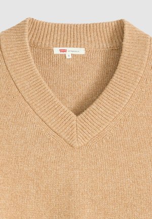 Levi's®, SUPER SOFT VNECK SWEATER MILANO STITCH T - Trui - tan - tans -