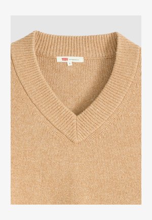 Levi's®, SUPER SOFT VNECK SWEATER MILANO STITCH T - Trui - tan - tans -